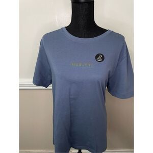 Hurley Men’s Short Sleeve Tee Size Medium- Diffused Blue